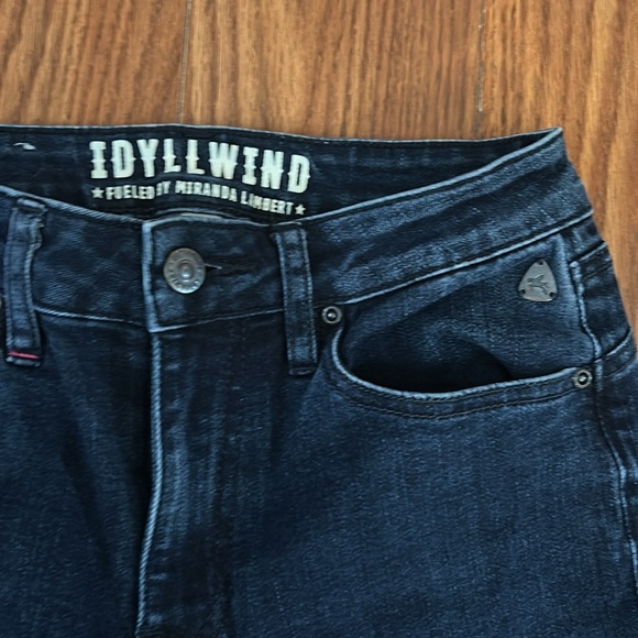 EUC Idyllwind By Miranda L Flare Out Dark Wash Jeans W2xL34 stretch, high rise - Picture 2 of 9